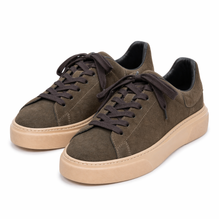 Sneakers Urban Bărbați Piele Întoarsă Maro - Gum Sole Edition [1]