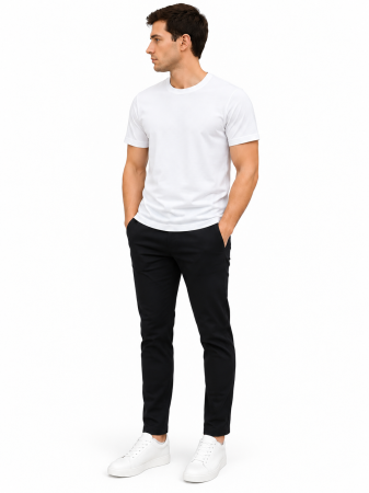 Noutăți - Tricou Alb Texturat pentru Barbati