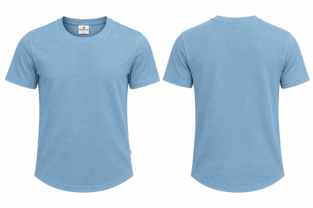 Tricou Barbati Baby Blue Texturat [1]