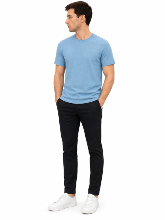 Noutăți - Tricou Barbati Baby Blue Texturat
