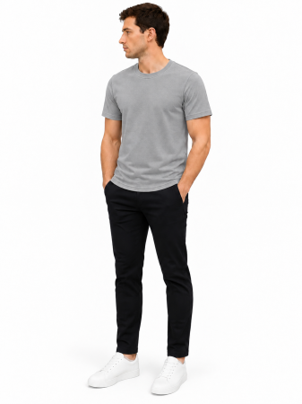 Tricouri - Tricou Barbati Gri Texturat