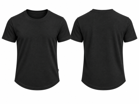 Tricou Negru Texturat Barbati [1]