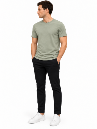 Noutăți - Tricou Verde-Salvie Texturat Barbati