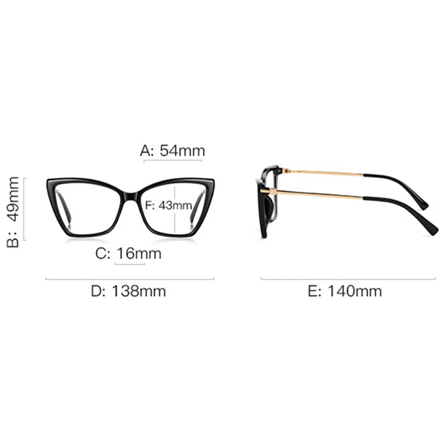 Ochelari de vedere Veronika black/gold [3]