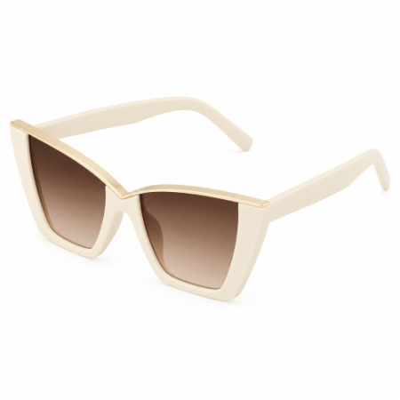 Cat Eye - Sofia Cream-Gold/Brown Degrade