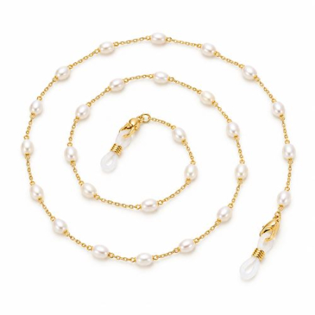 Accesorii si solutii - Lănțișor Ochelari Perle Auriu