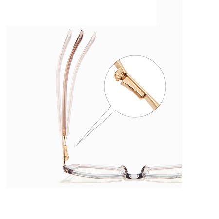 Zarena Beige Transparent-Gold Protecție PC [2]