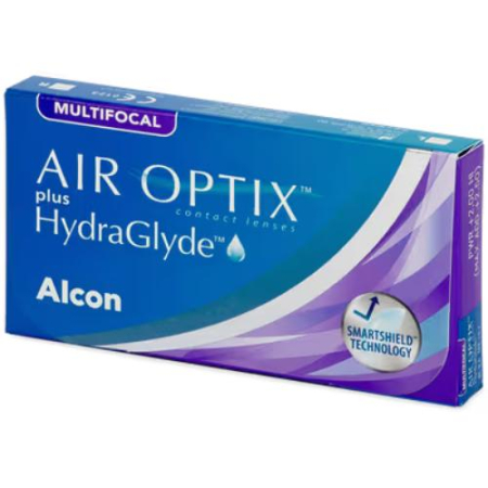 Lunare - Air Optix Plus HydraGlyde Multifocal - 6 lentile