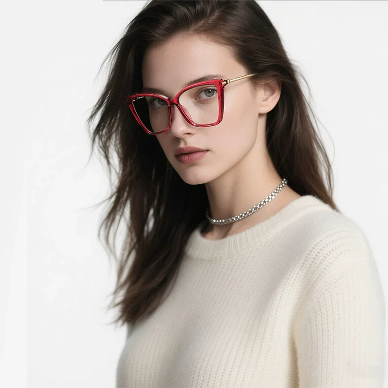 Ochelari de vedere Veronika red transparent/gold [3]