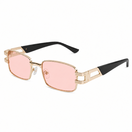 Rectangulara - Rocco Gold-Black/Pink