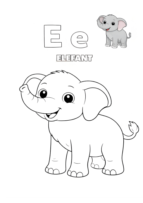 Alfabetul animalelor - Carte de colorat [2]