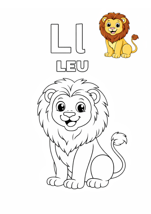 Alfabetul animalelor - Carte de colorat [3]