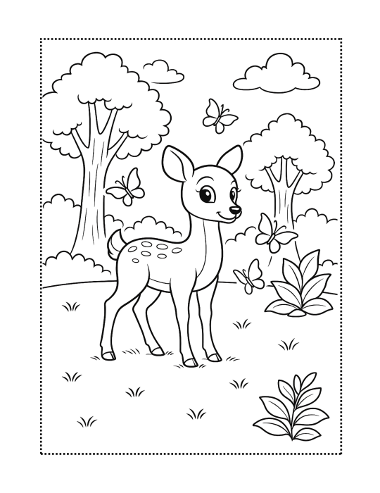 Animale din pădure - Carte de colorat [2]