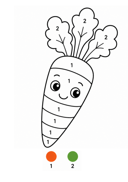Colorează după numere - Imagini simple de colorat [2]
