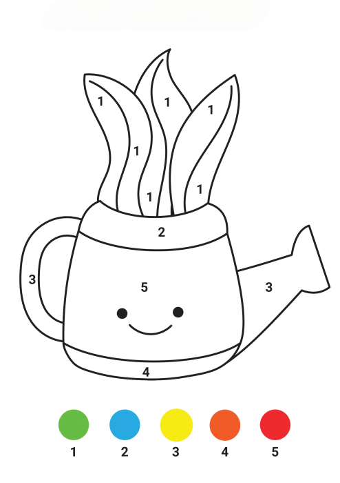 Colorează după numere - Imagini simple de colorat [4]