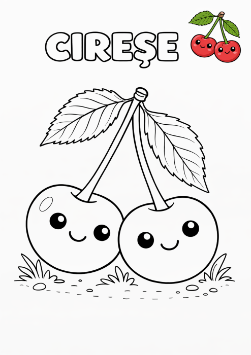 Fructe vesele - carte de colorat [3]