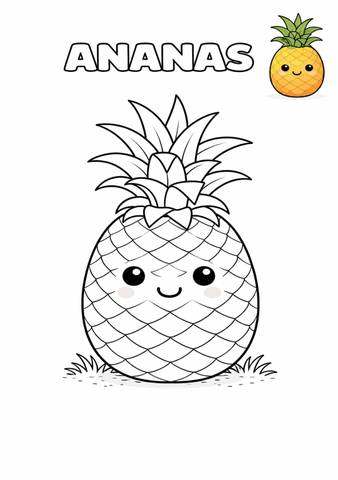 Fructe vesele - carte de colorat [2]