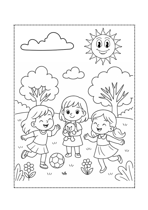 Mă joc afară! - Carte de colorat [3]