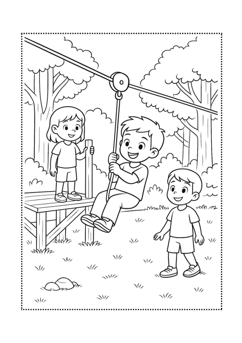 Mă joc afară! - Carte de colorat [2]