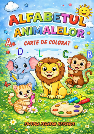 Colecția ,,Cărți de colorat" - Alfabetul animalelor - Carte de colorat
