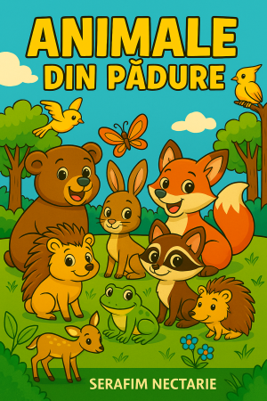 Colecția ,,Cărți de colorat" - Animale din pădure - Carte de colorat