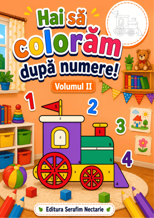 Editura Serafim Nectarie - Hai să colorăm după numere! - volumul 2