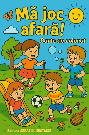 Colecția ,,Cărți de colorat" - Mă joc afară! - Carte de colorat