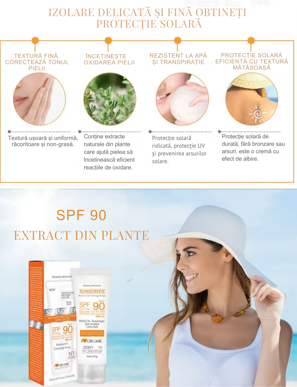 Cremă protecție UV SPF 90 – Antioxidantă, pentru toate tipurile de ten [4]