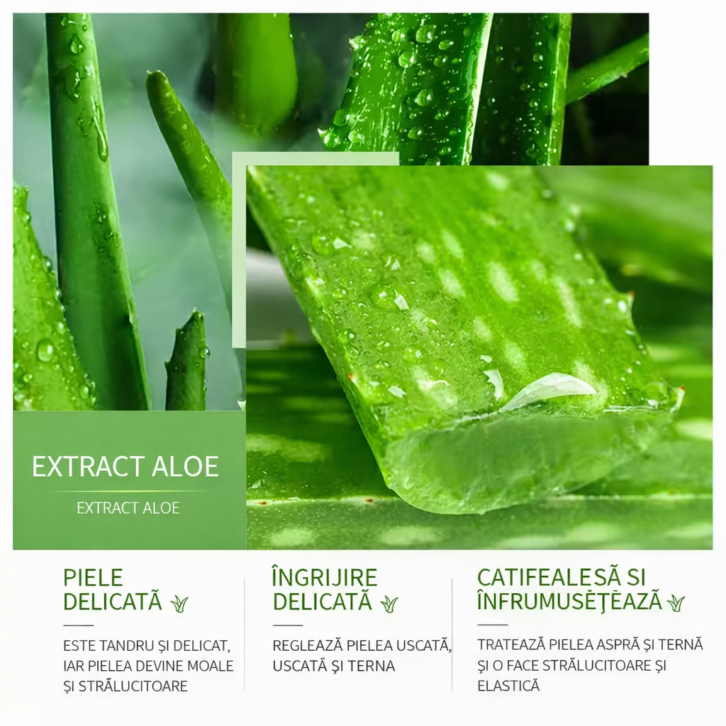 Gel Aloe Vera Hidratant 300g, SADOER, Calmare, Hidratare Intensă, Regenerare Piele, Anti-Iritații, Pentru Față, Corp și După Expunere la Soare [3]