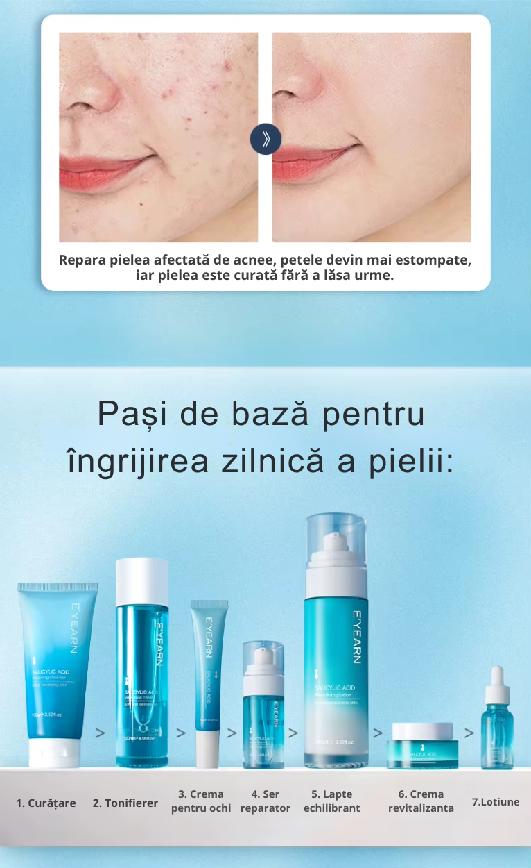 Set îngrijire ten E’YEARN (7 piese) – Hidratare, anti-acnee, puncte negre, anti-aging [8]