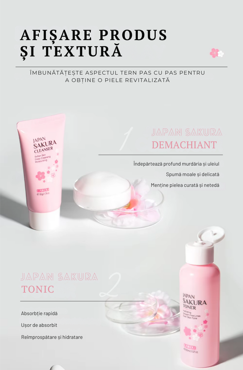 Set Îngrijire Ten Japan Sakura – 6 Piese – Hidratare, Elasticitate și Luminozitate cu Ingrediente Premium [5]