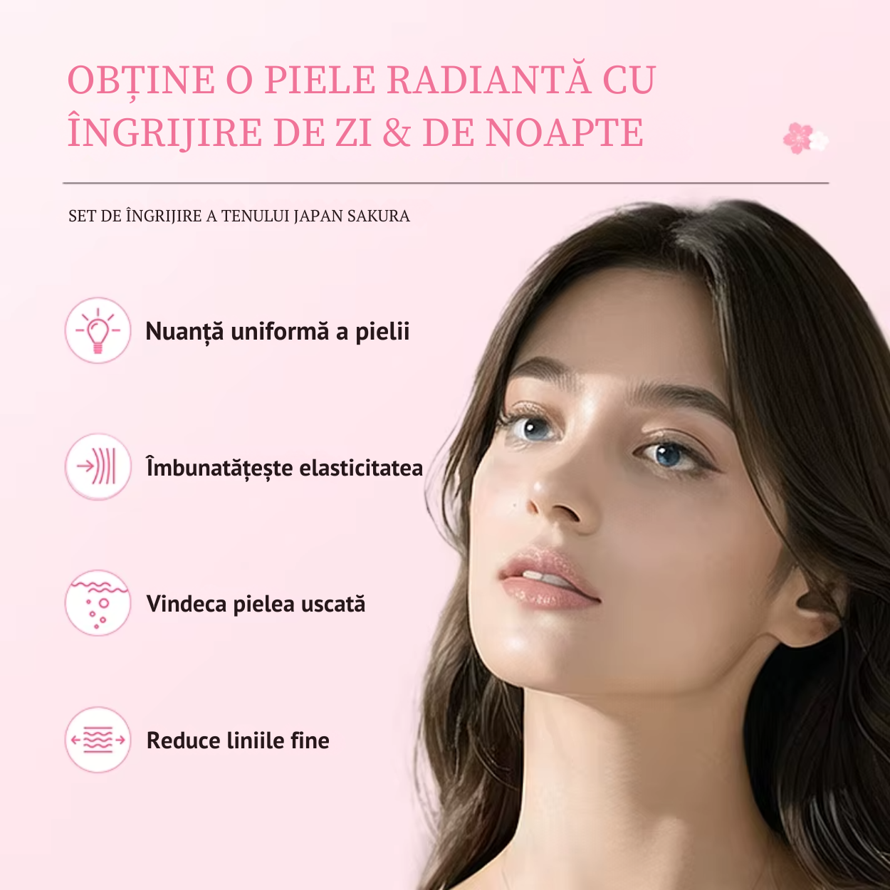 Set Îngrijire Ten Japan Sakura – 6 Piese – Hidratare, Elasticitate și Luminozitate cu Ingrediente Premium [10]