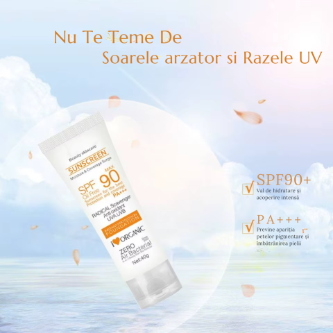 INGRIJIRE PERSONALA - Cremă protecție UV SPF 90 – Antioxidantă, pentru toate tipurile de ten