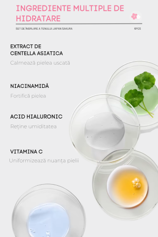Set Îngrijire Ten Japan Sakura – 6 Piese – Hidratare, Elasticitate și Luminozitate cu Ingrediente Premium [3]