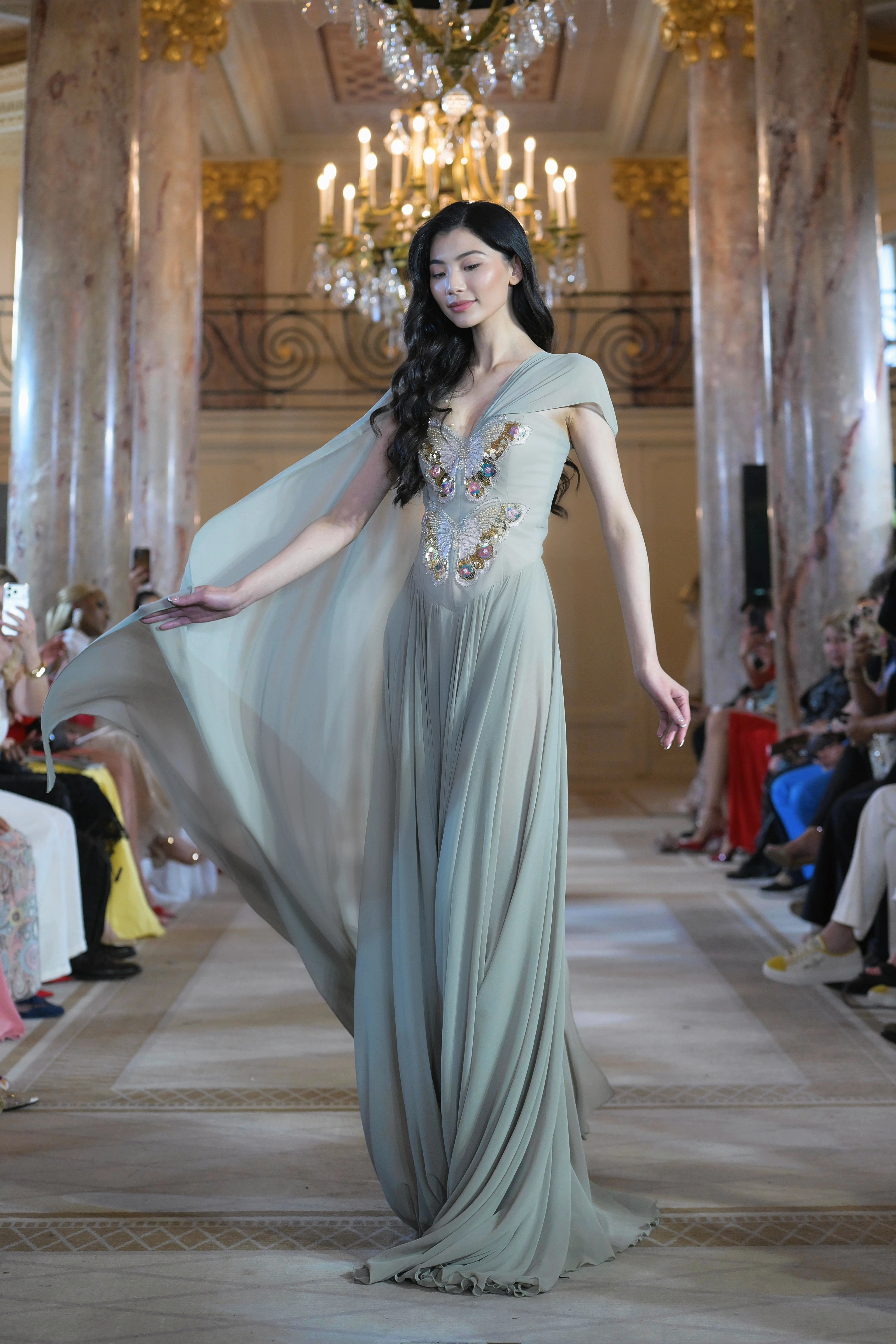 Celeste Butterfly Gown - Rochie couture premium [2]
