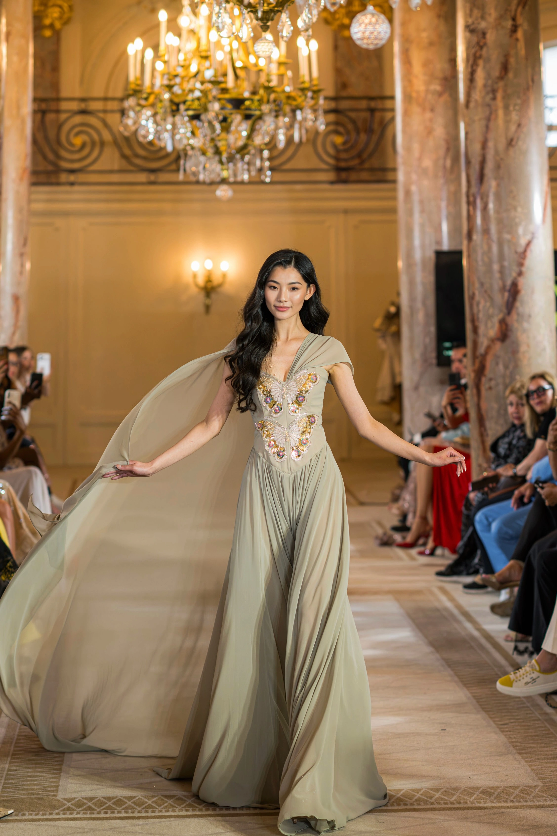 Celeste Butterfly Gown - Rochie couture premium [4]