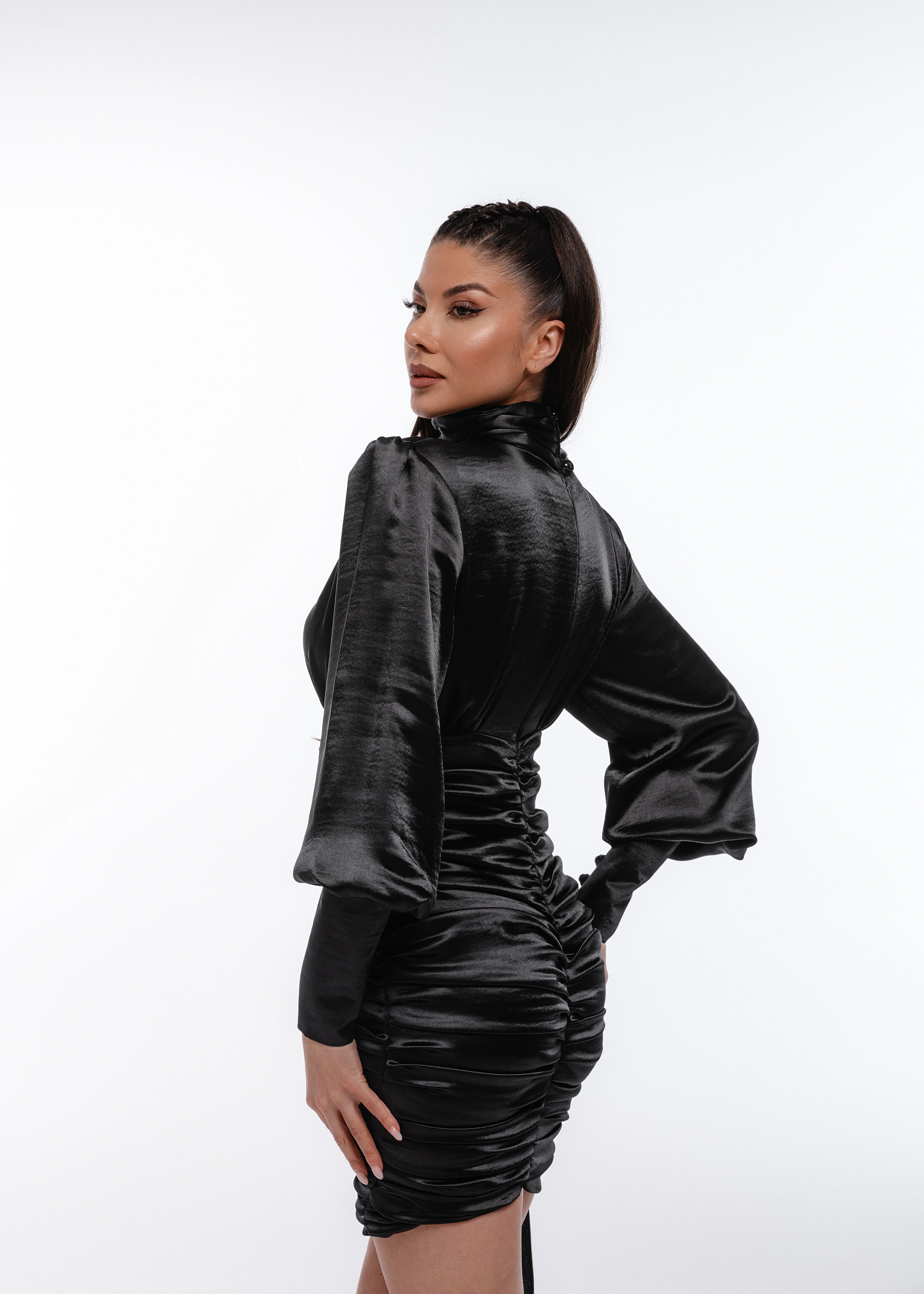 Midnight Muse Dress - Rochie din mătase naturală 100% [3]