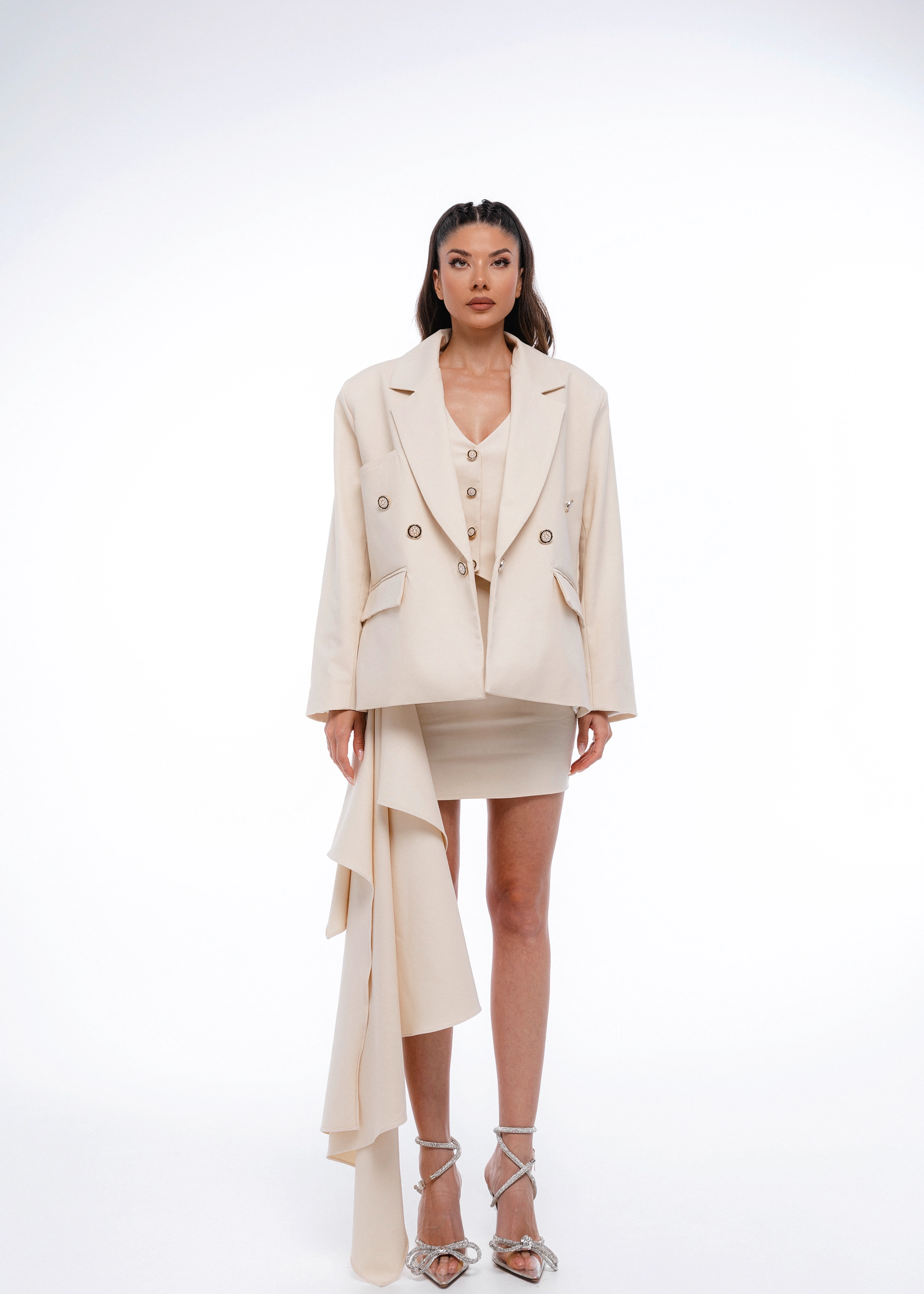 Oversized Blazer - Sacou oversized din stofă premium [4]