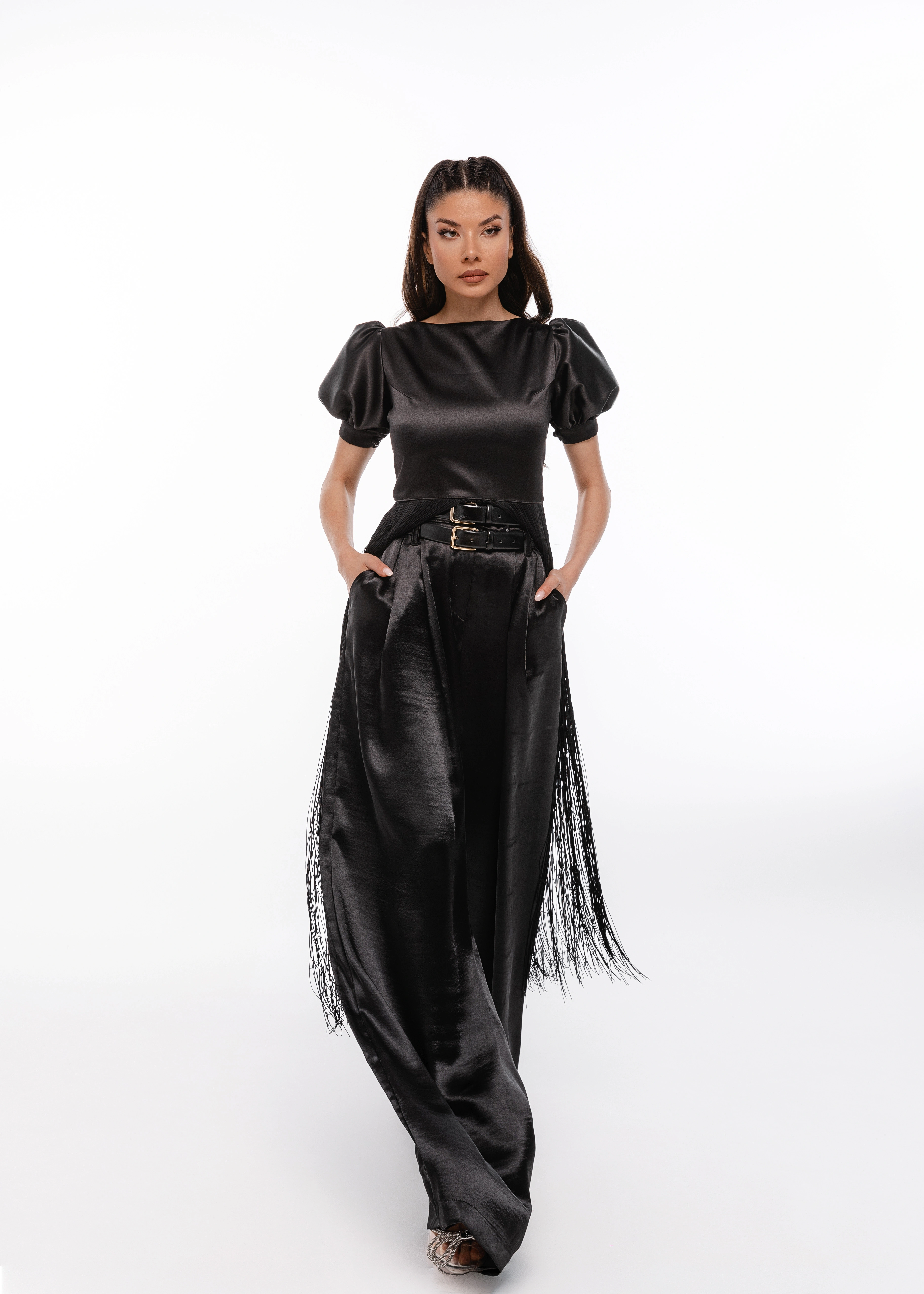 Pantaloni Étoile Silk - Pantaloni din mătase naturală [4]