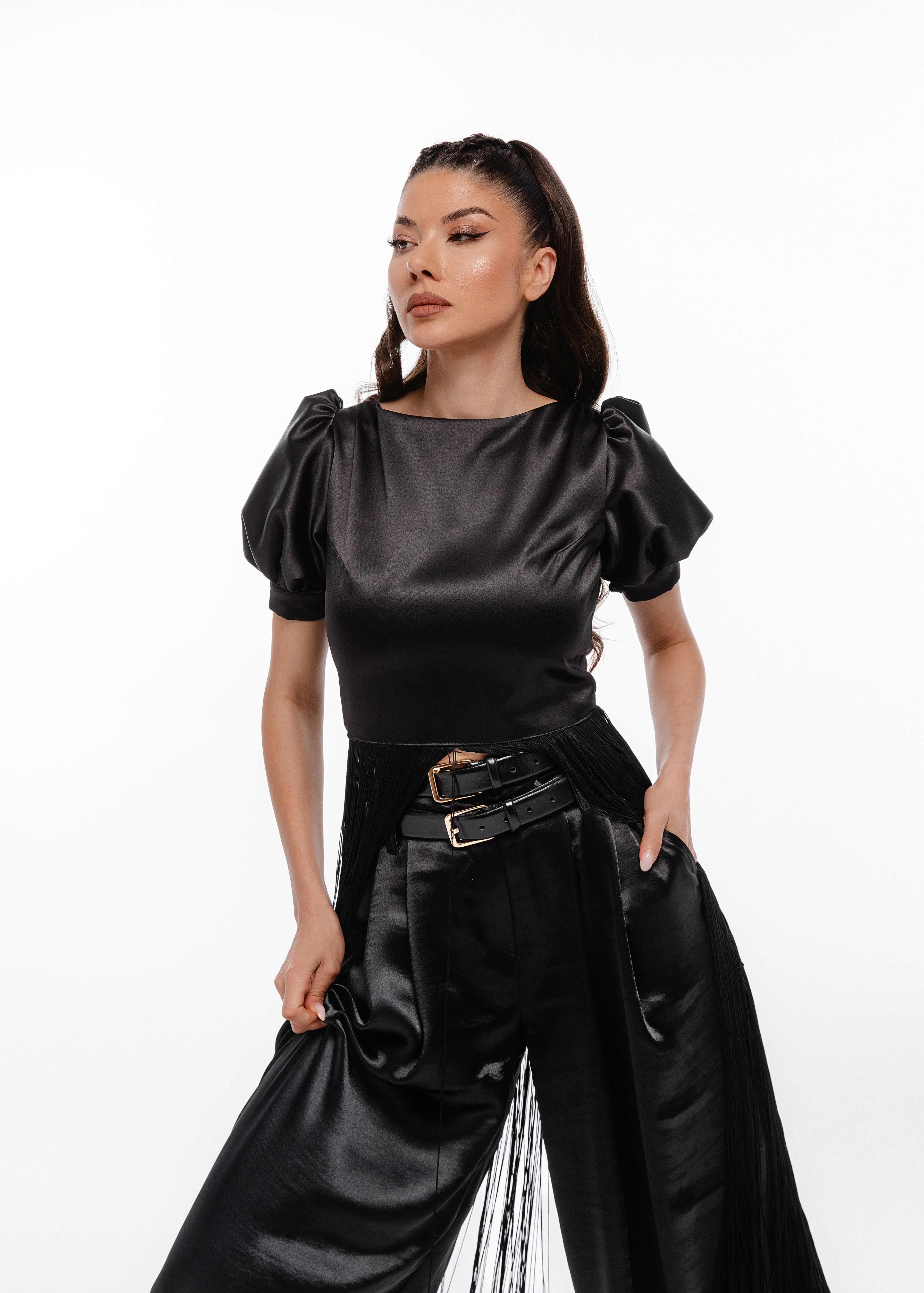 Pantaloni Étoile Silk - Pantaloni din mătase naturală [2]
