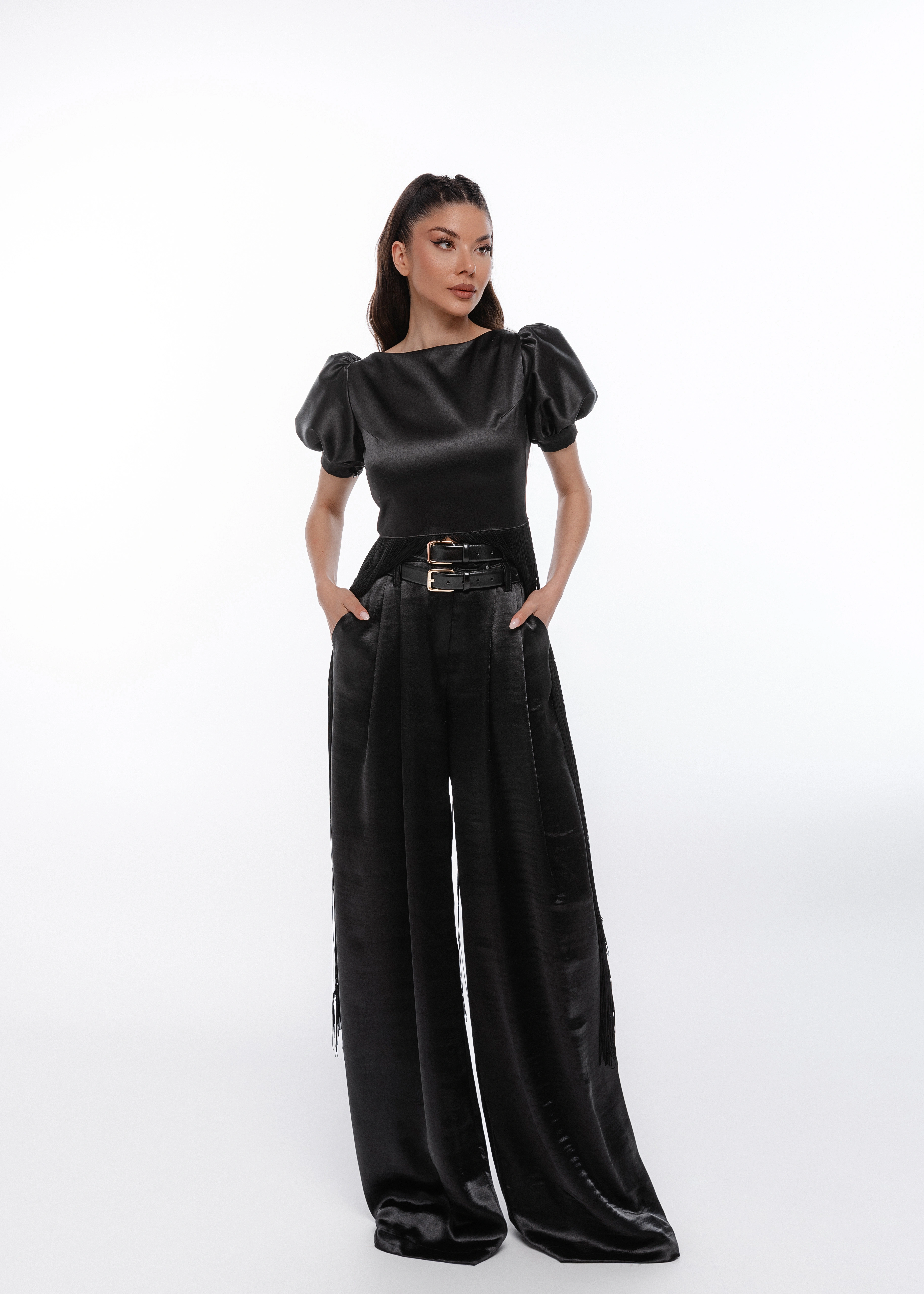 Pantaloni Étoile Silk - Pantaloni din mătase naturală [3]