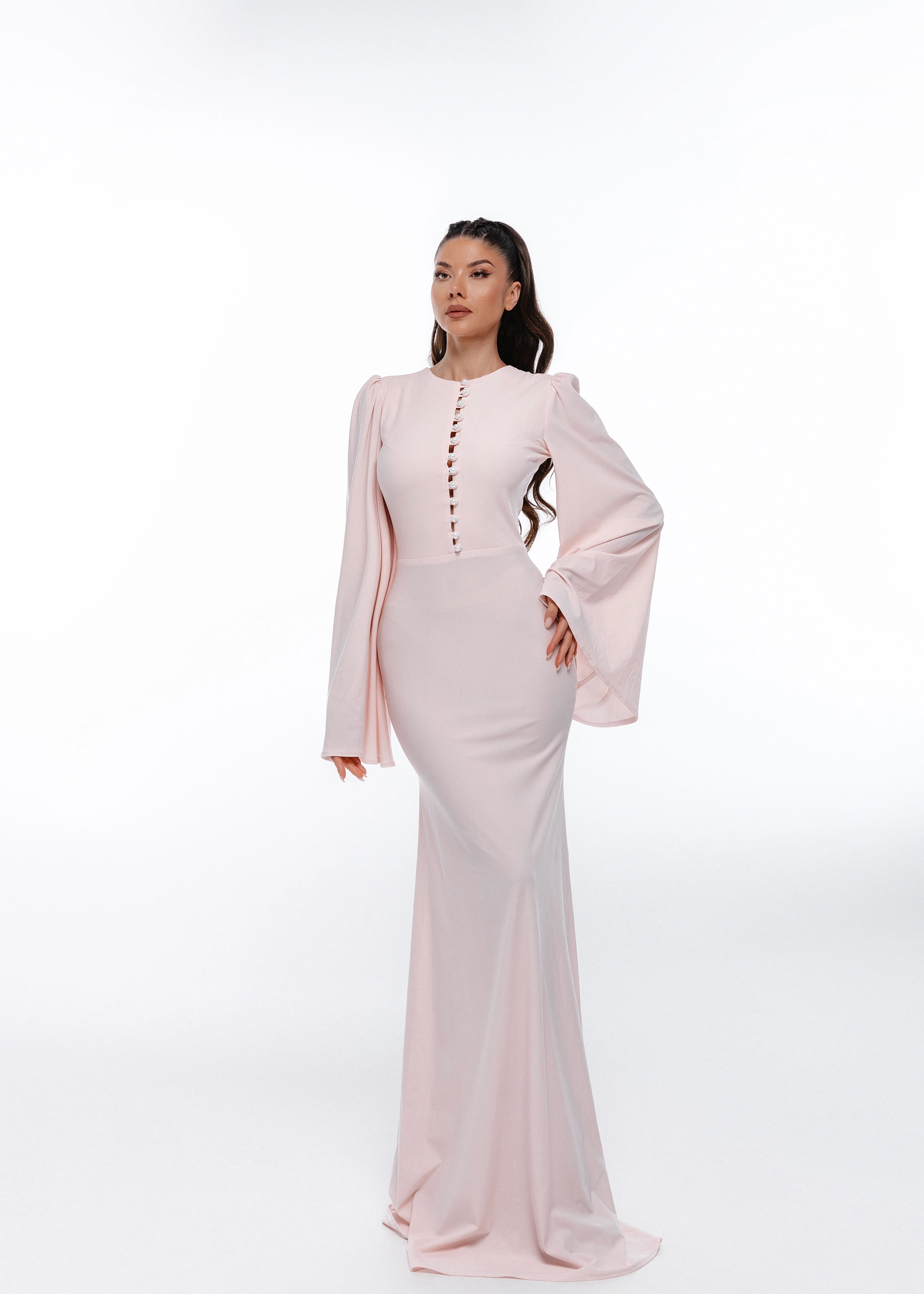 Rochie Blush Grace - Rochie din lycra premium [2]