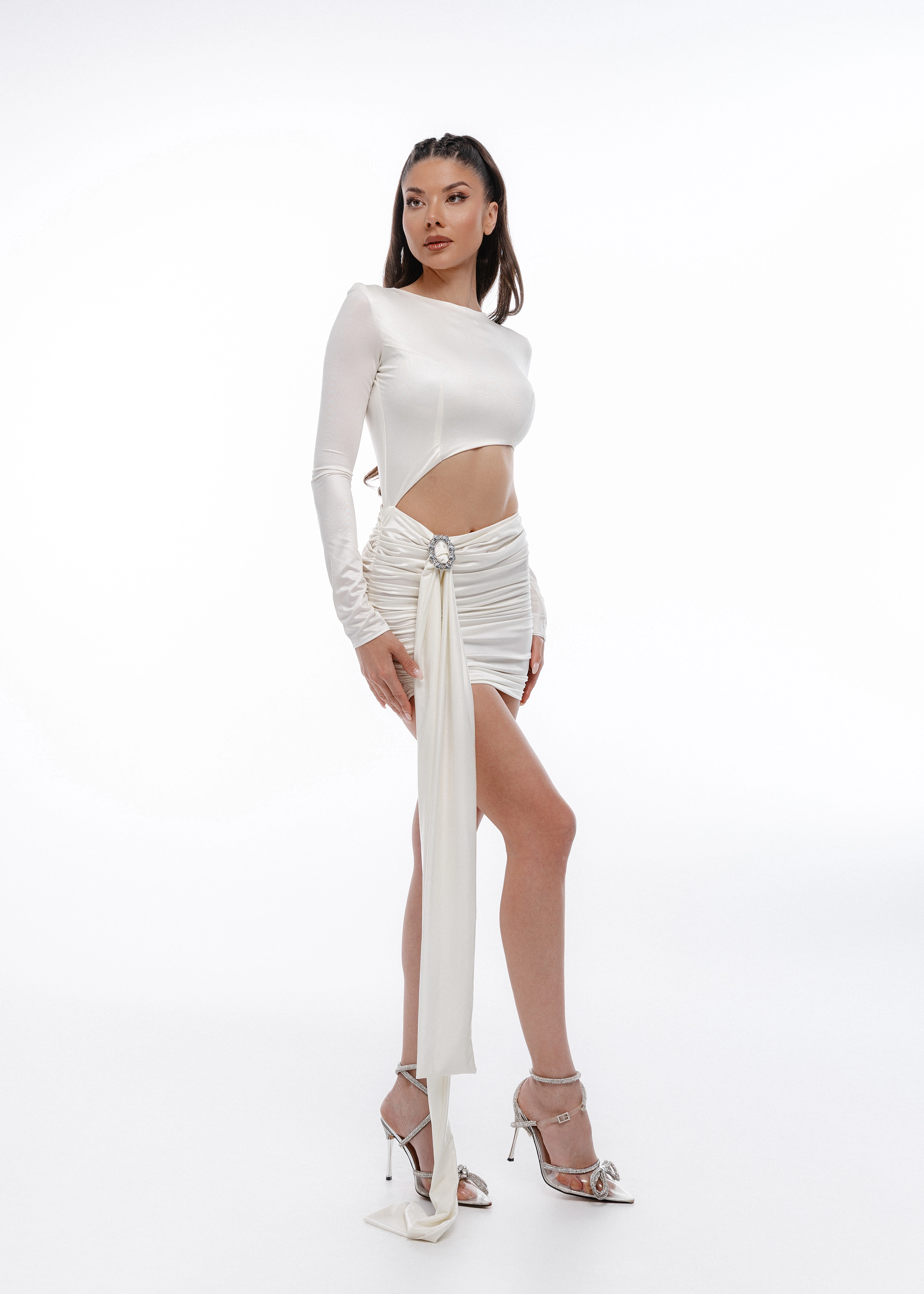Rochie Ivory Allure - Rochie din lycra premium [4]