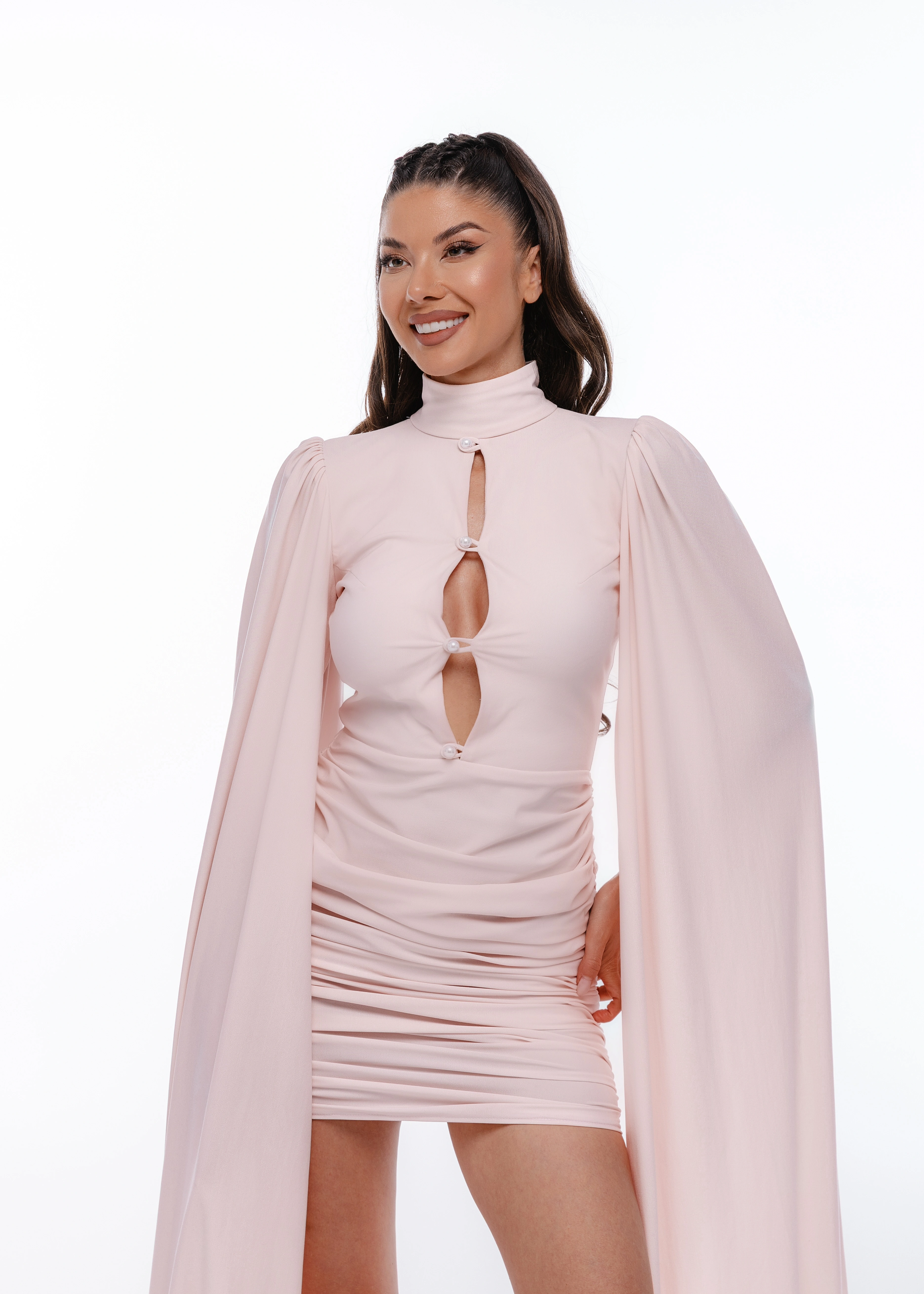 Rochie Rosé Eclipse - Rochie din lycra premium [2]