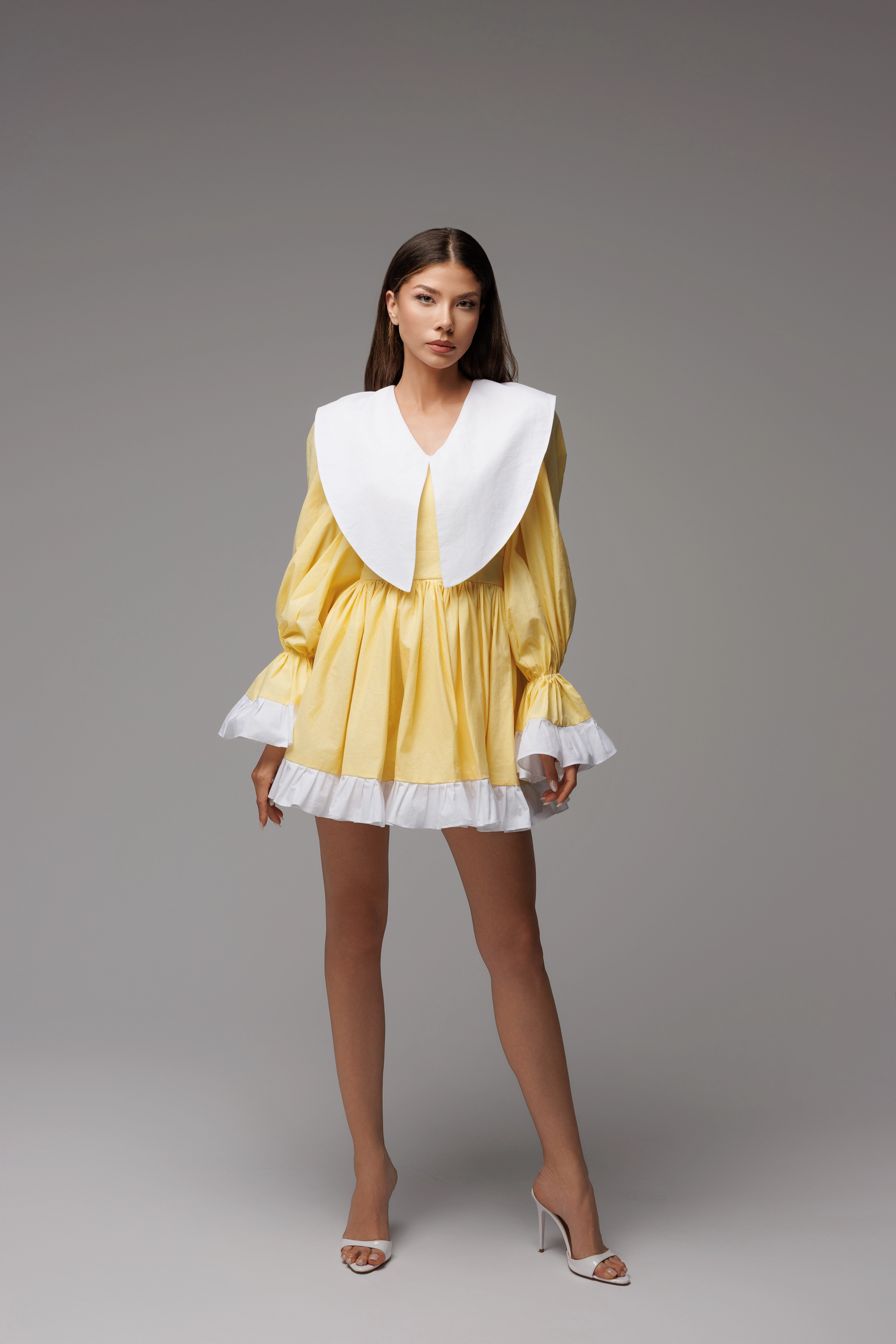 Rochie Yellow White - Rochie de vară elegantă [4]