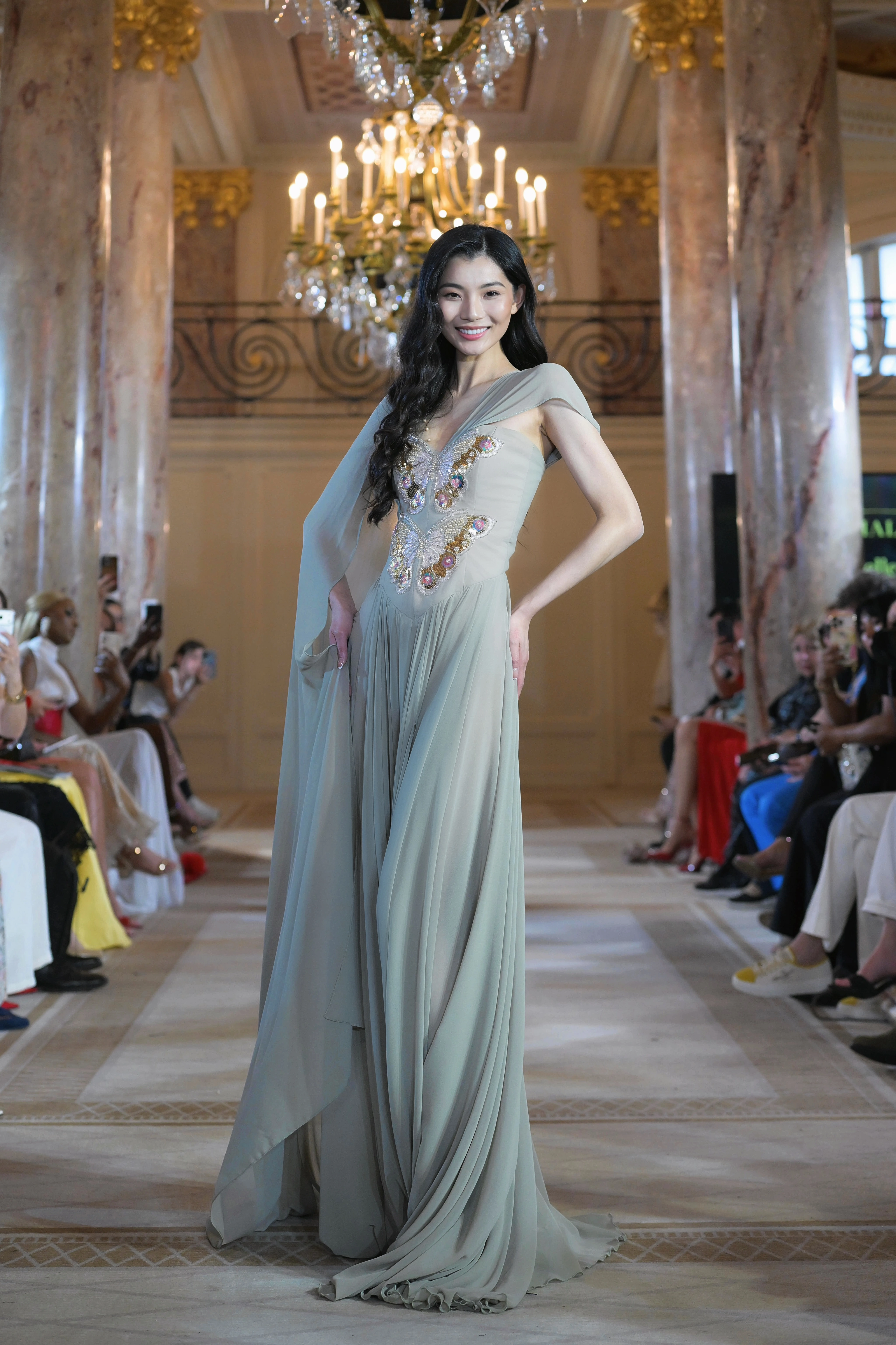 Cannes Runway - Celeste Butterfly Gown - Rochie couture premium