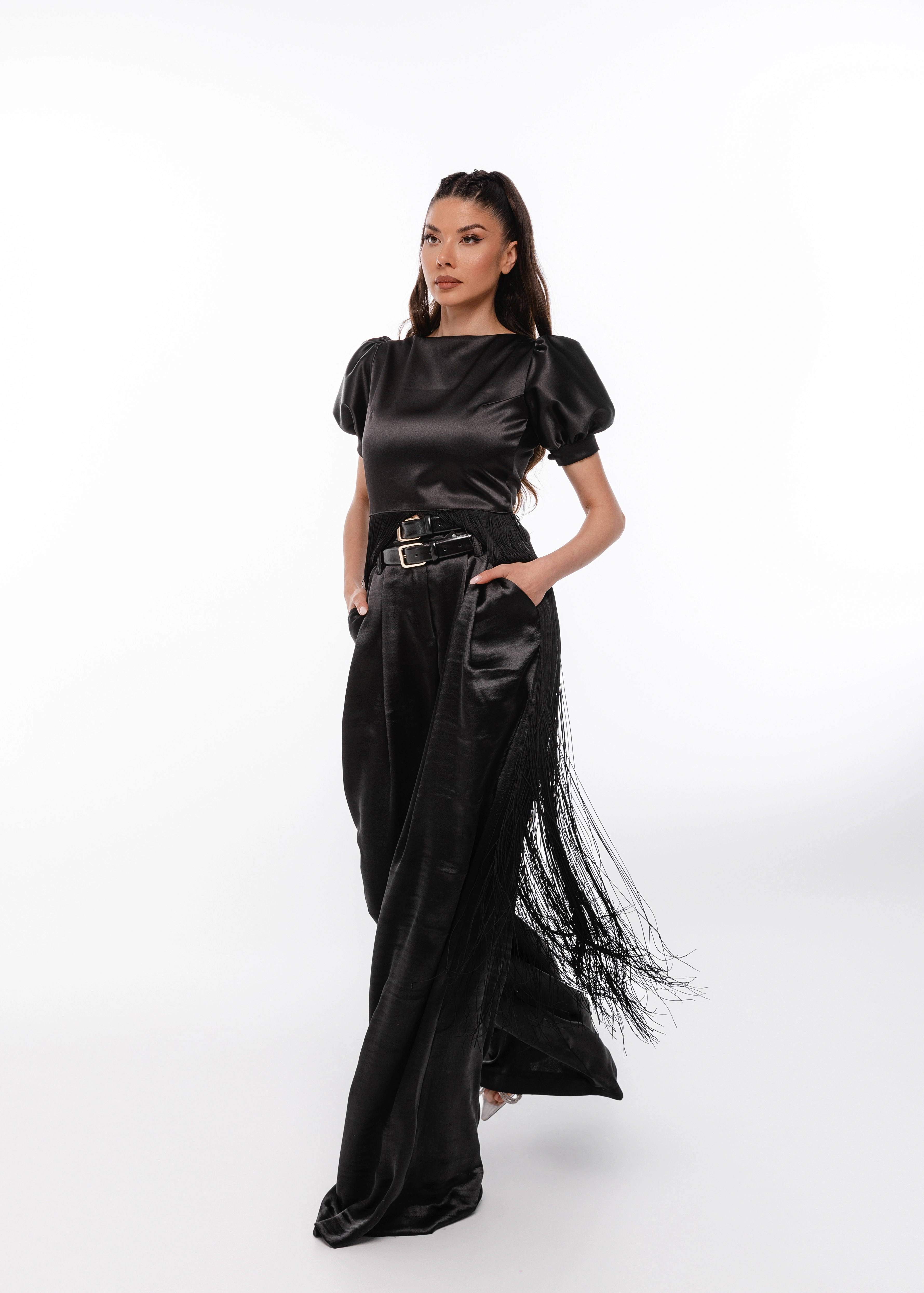 Pantaloni - Pantaloni Étoile Silk - Pantaloni din mătase naturală