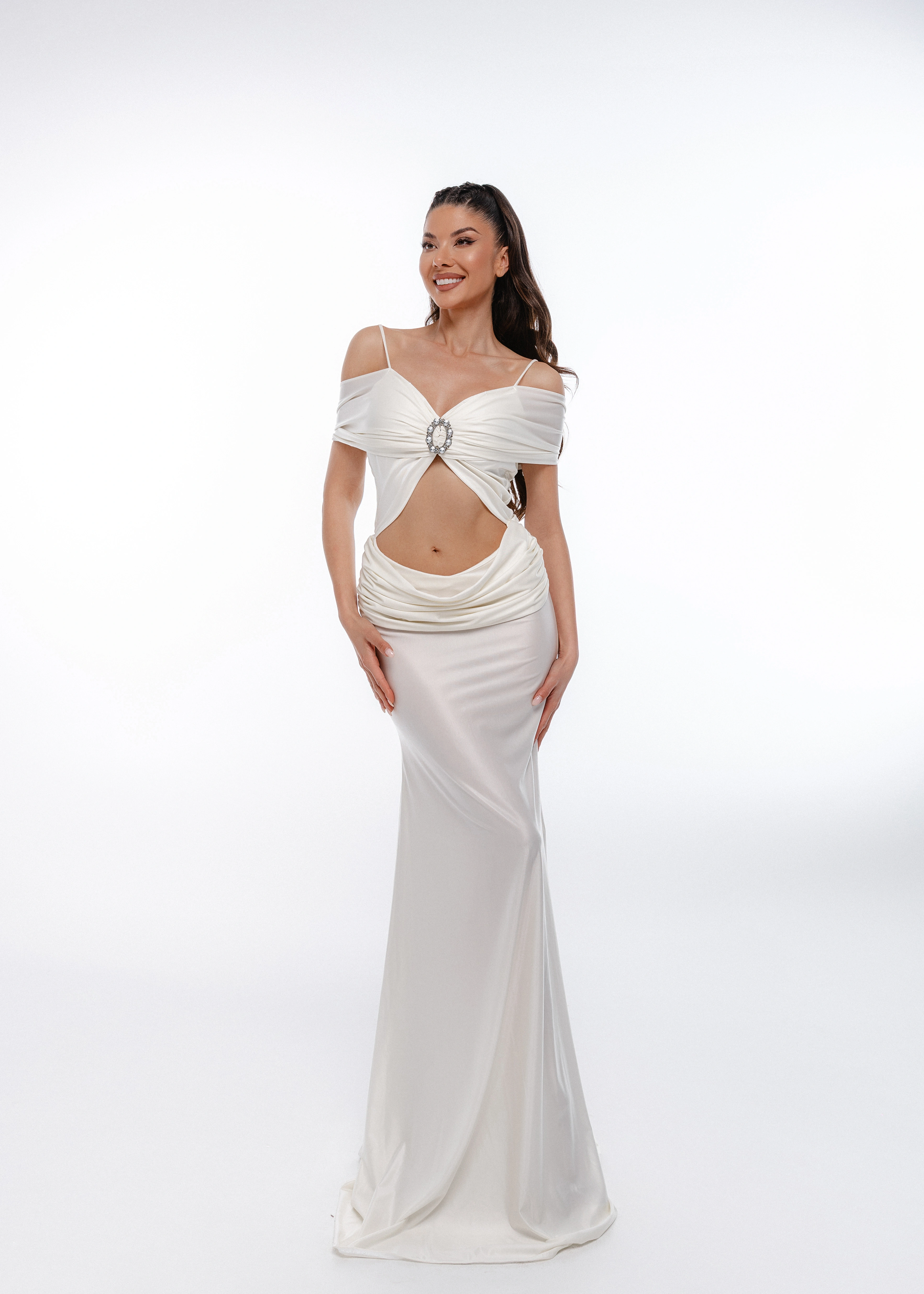Rochii - Rochie Ivory - Rochie din lycra premium