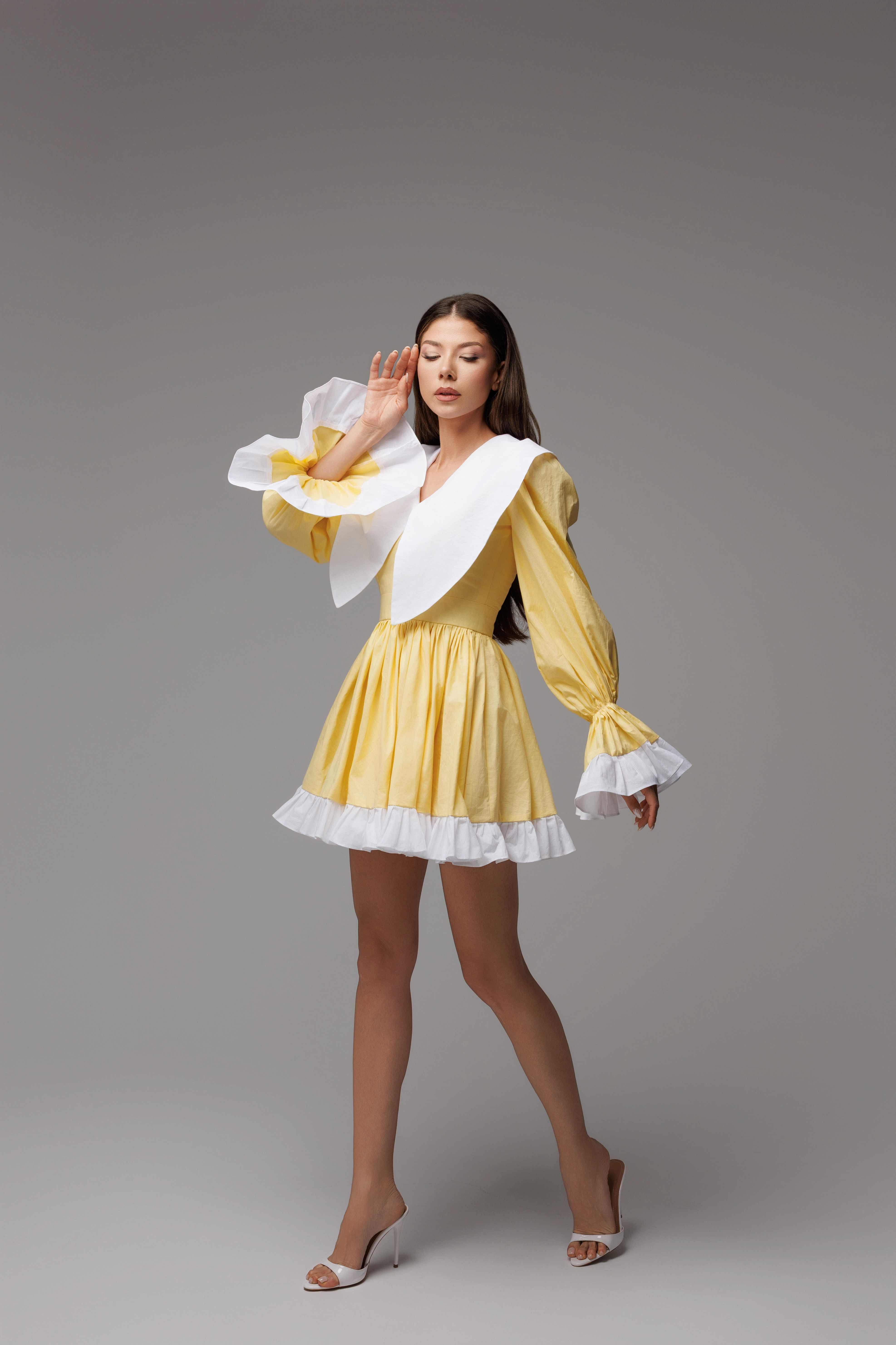 Rochie Yellow White - Rochie de vară elegantă [1]