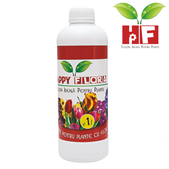 Îngrășământ lichid Happy Flora 1L pentru plante cu flori [1]